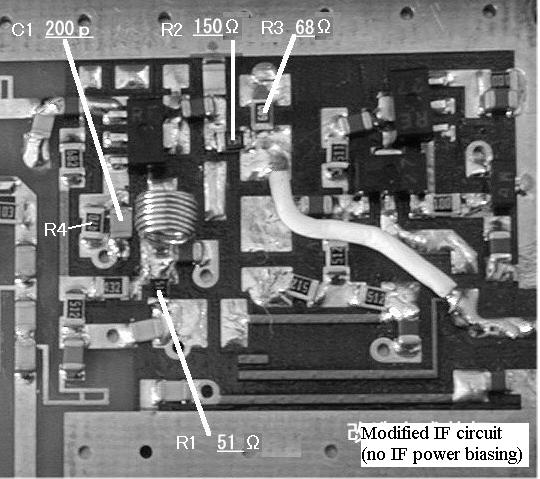 Modified IF stage with DC-power biasing